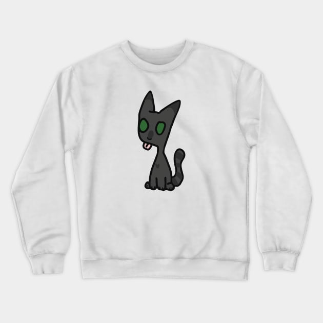 Silly Gray Cat Crewneck Sweatshirt by BeCreativeHere